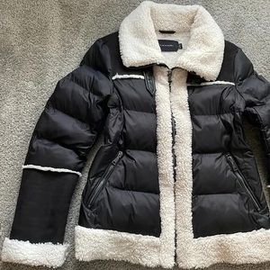 TAHARI Shearling Coat